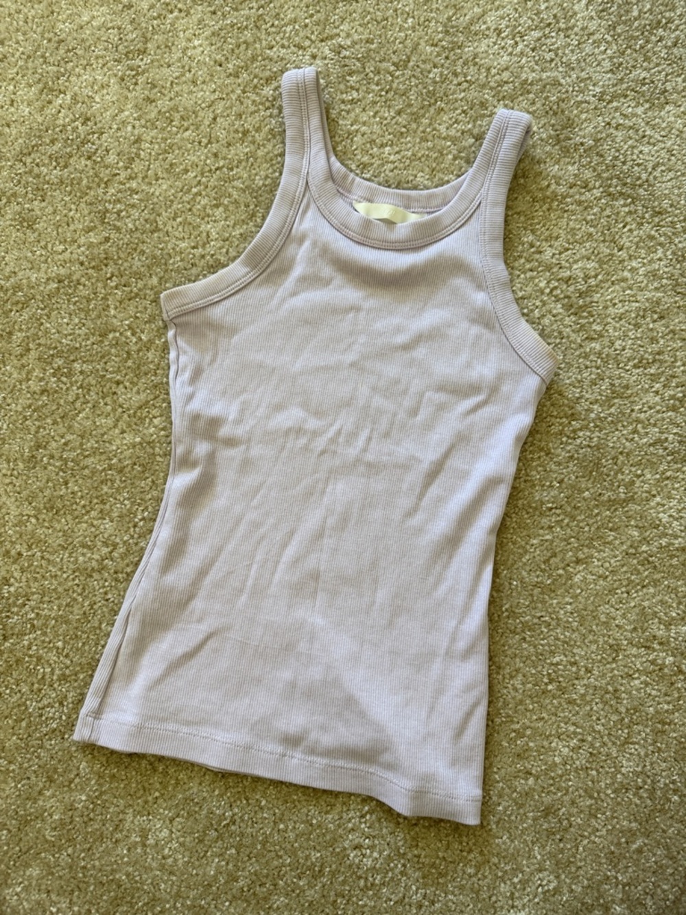 Lilac Ribbed Tank Top